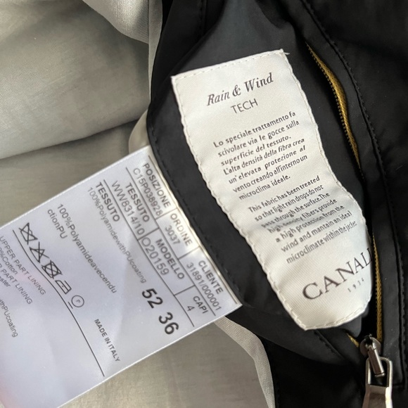 NWOT - Authentic CANALI Men’s Windbreaker and Rain Jacket (made in Italy) - Picture 4 of 5